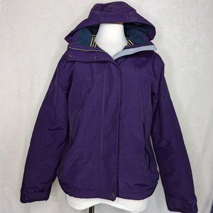 Lands End Squall Hooded Fleece Lined Coat Size S